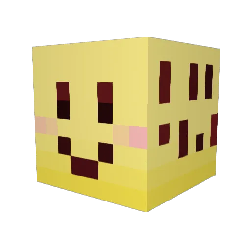diehardjake Minecraft avatar head, 3D render