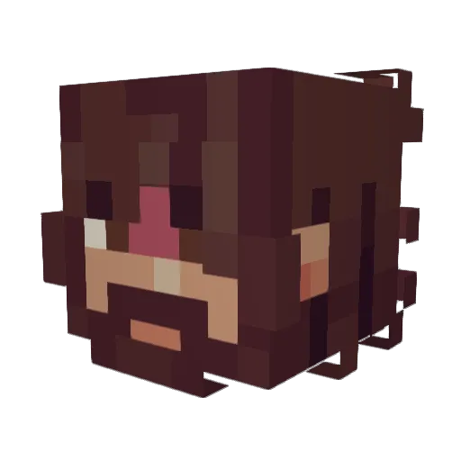 dieleesus Minecraft avatar head, 3D render
