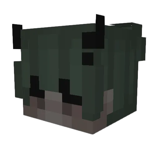 dieselzilla Minecraft avatar head, 3D render