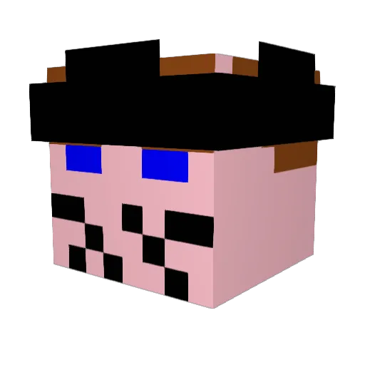 dietbill Minecraft avatar head, 3D render