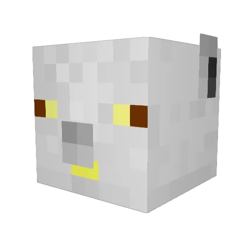 dietllama99 Minecraft avatar head, 3D render