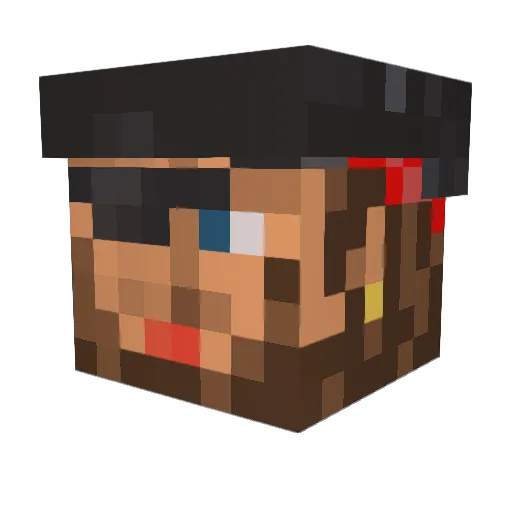 dietwater11 Minecraft avatar head, 3D render
