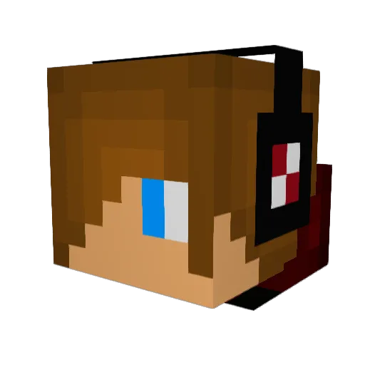 diezol Minecraft avatar head, 3D render
