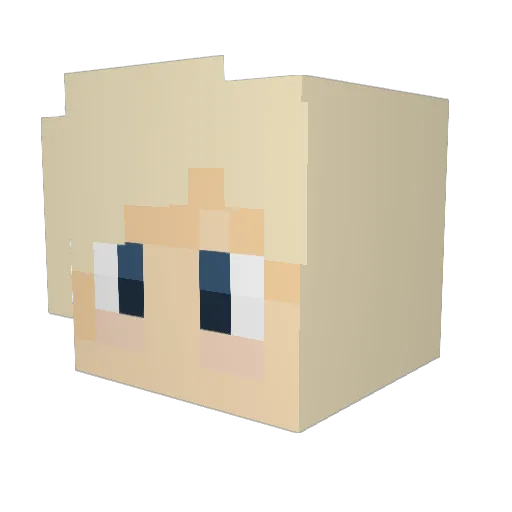 diffa_dehmer Minecraft avatar head, 3D render