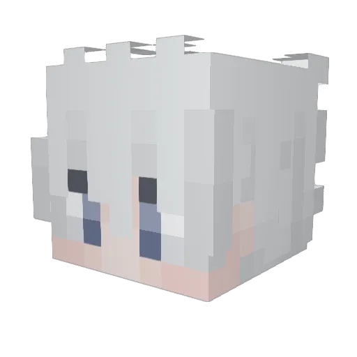 diffrentmoney Minecraft avatar head, 3D render