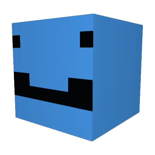 difpump Minecraft avatar head, 3D render