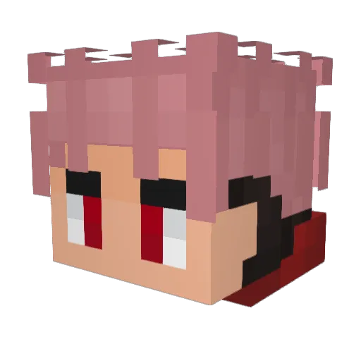 difyy Minecraft avatar head, 3D render
