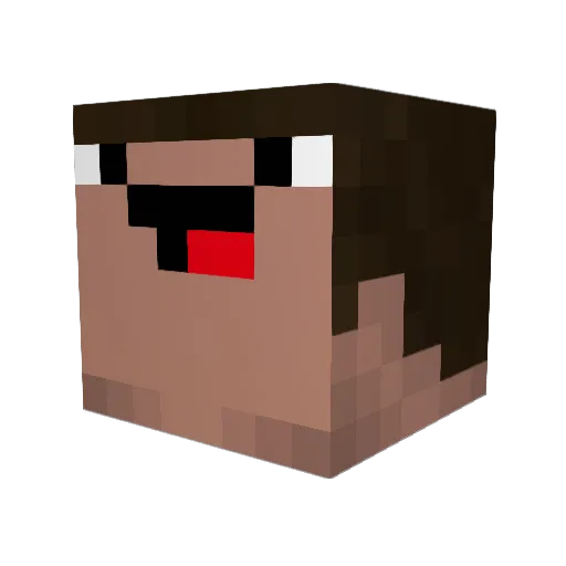 dig8group23 Minecraft avatar head, 3D render