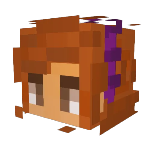 digbyte Minecraft avatar head, 3D render
