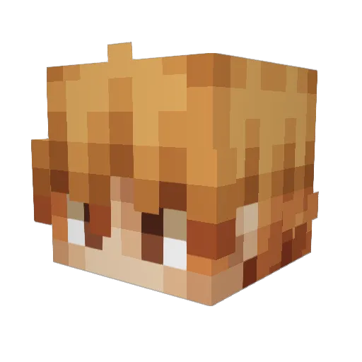 digda0804 Minecraft avatar head, 3D render