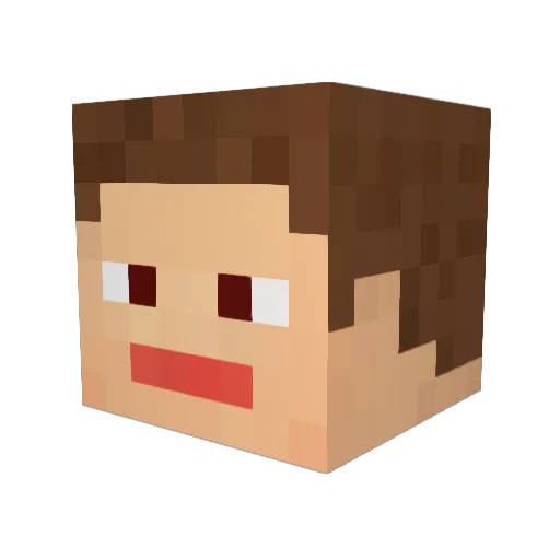 digga1 Minecraft avatar head, 3D render