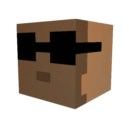 diggah500 Minecraft avatar head, 3D render