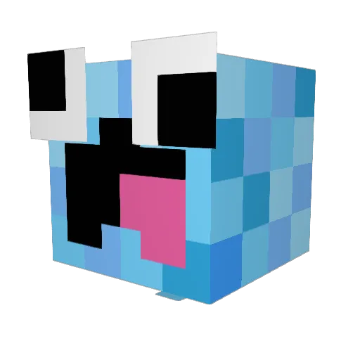 diggawasxd Minecraft avatar head, 3D render