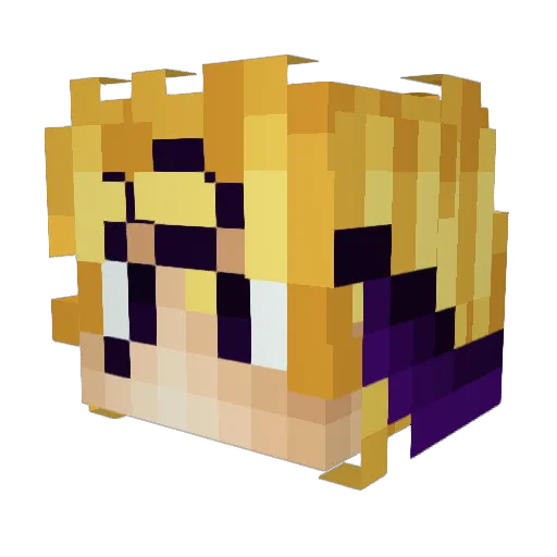 digger45 Minecraft avatar head, 3D render