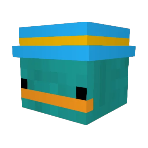 diggerdaddy8412 Minecraft avatar head, 3D render