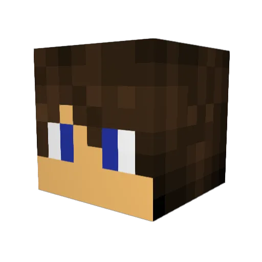 diggler80 Minecraft avatar head, 3D render