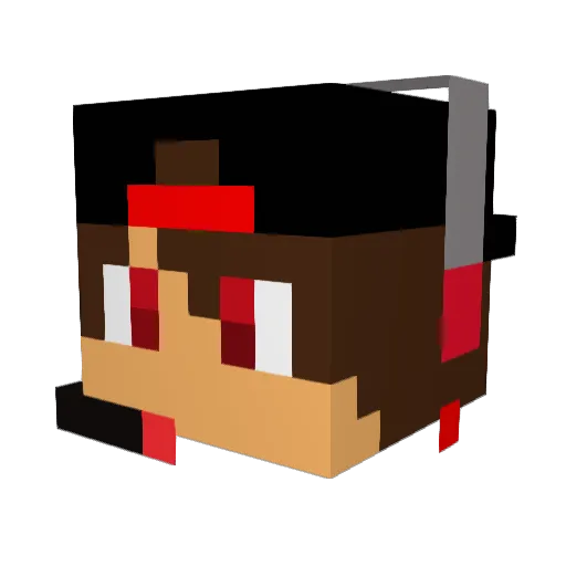 diggydip Minecraft avatar head, 3D render