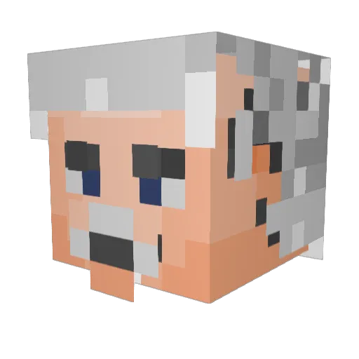 digiman73 Minecraft avatar head, 3D render