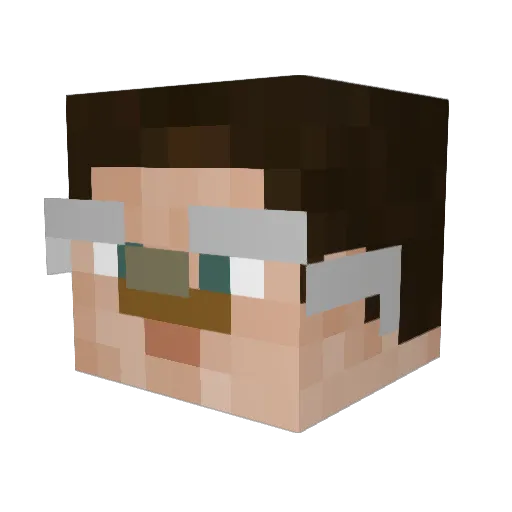 digimonrarity Minecraft avatar head, 3D render
