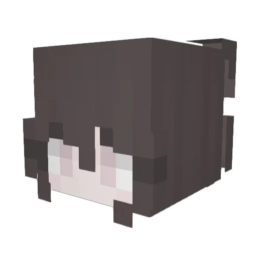 digitalcupid Minecraft avatar head, 3D render