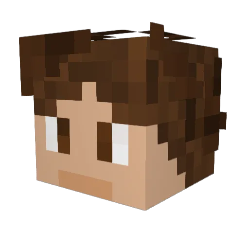 digitaldagor Minecraft avatar head, 3D render
