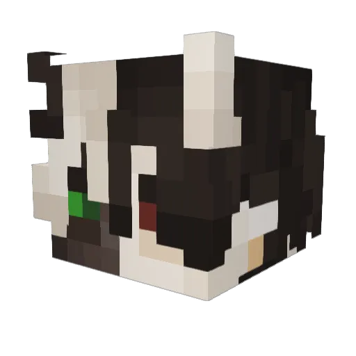 digitallydevoted Minecraft avatar head, 3D render
