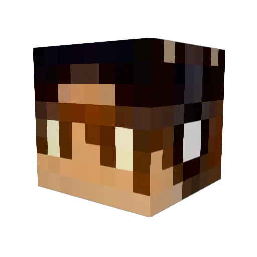 digitydog01 Minecraft avatar head, 3D render