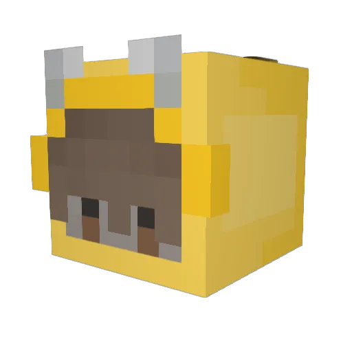 digl Minecraft avatar head, 3D render