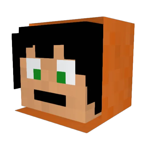 digo1307 Minecraft avatar head, 3D render