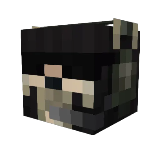 digoas Minecraft avatar head, 3D render