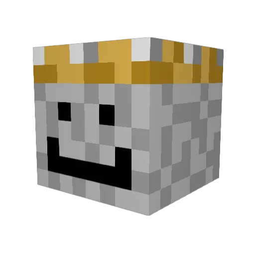 digqy Minecraft avatar head, 3D render