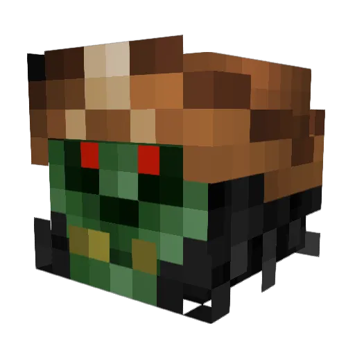 digradi Minecraft avatar head, 3D render