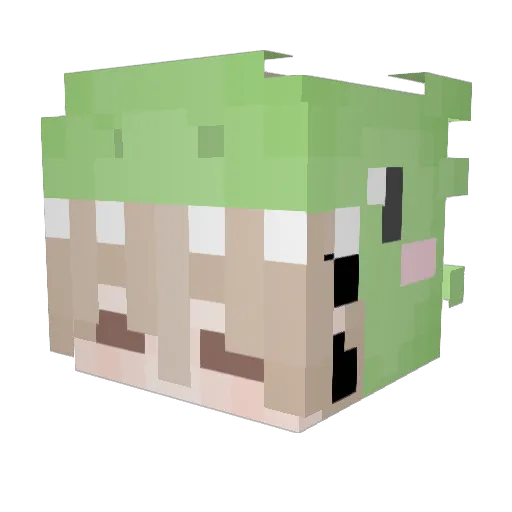 digrapumba Minecraft avatar head, 3D render