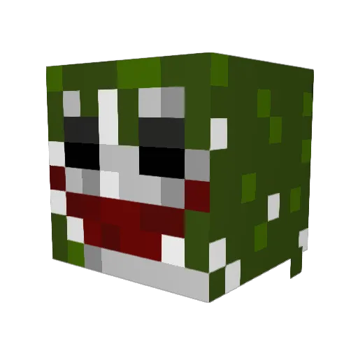 digtor Minecraft avatar head, 3D render