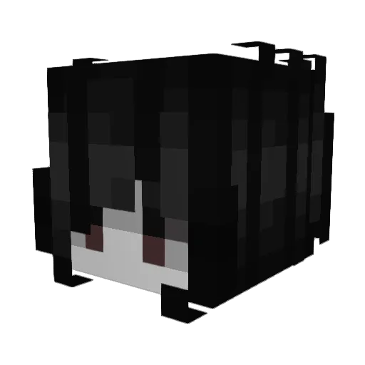 dihlila Minecraft avatar head, 3D render