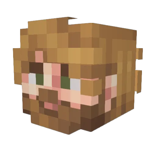 dijor456 Minecraft avatar head, 3D render