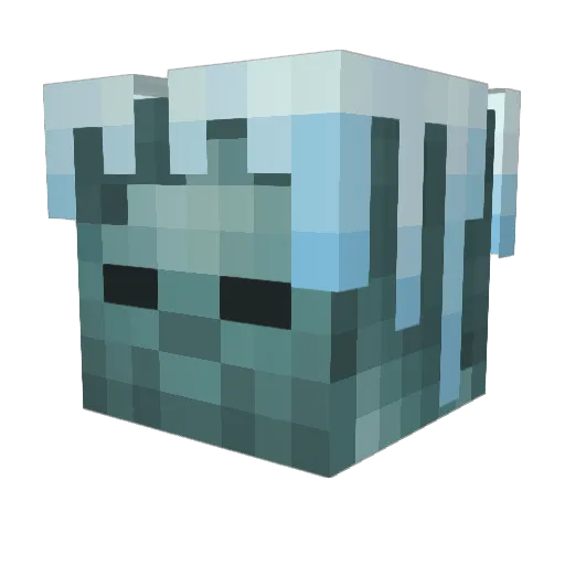 dikahoerauf Minecraft avatar head, 3D render