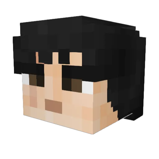 dikked6969 Minecraft avatar head, 3D render
