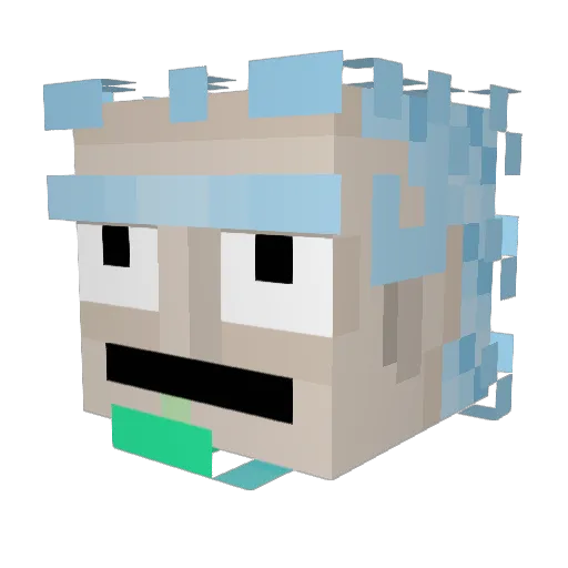 dilan73 Minecraft avatar head, 3D render