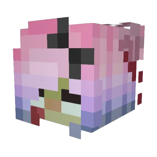 dilemma2202 Minecraft avatar head, 3D render