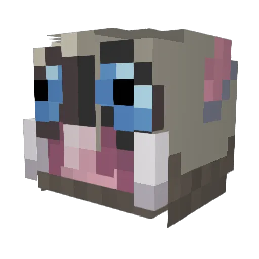 dilfdestroyer36 Minecraft avatar head, 3D render