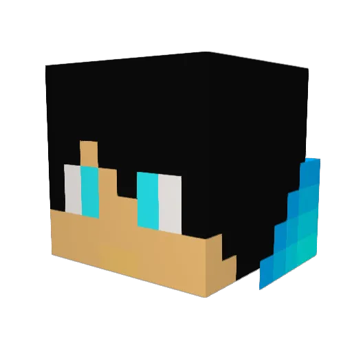 dill212 Minecraft avatar head, 3D render