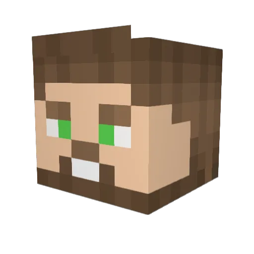 dillioa120 Minecraft avatar head, 3D render