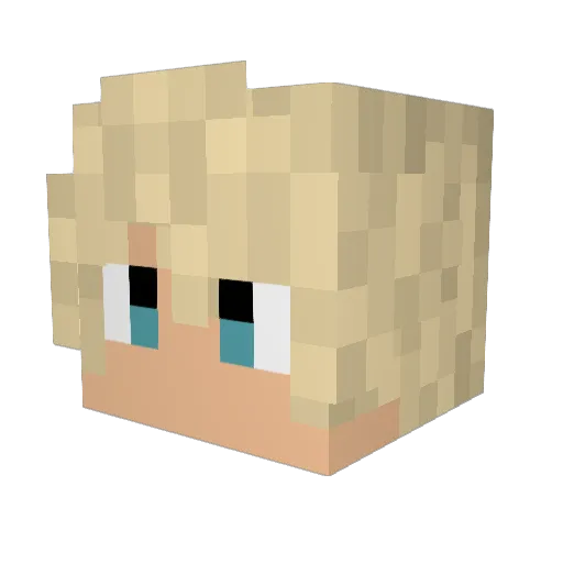 dillksp6 Minecraft avatar head, 3D render