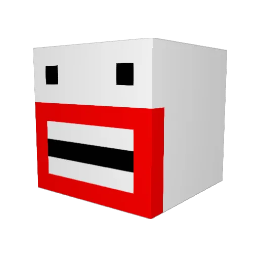 dillonborden Minecraft avatar head, 3D render