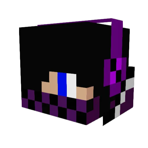 dillonbot Minecraft avatar head, 3D render