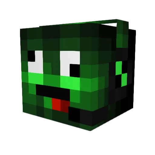 dillquacks Minecraft avatar head, 3D render