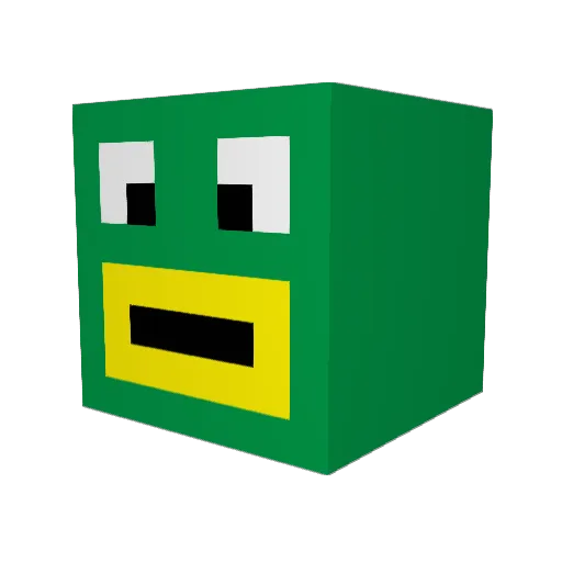 dilly515 Minecraft avatar head, 3D render