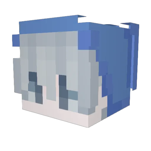 dilmuni Minecraft avatar head, 3D render