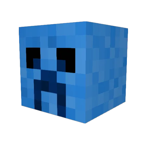 dilstream Minecraft avatar head, 3D render
